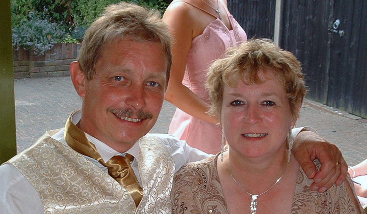 Liz at the wedding