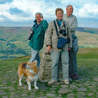 At the top: Mica, Phil, Chris and John