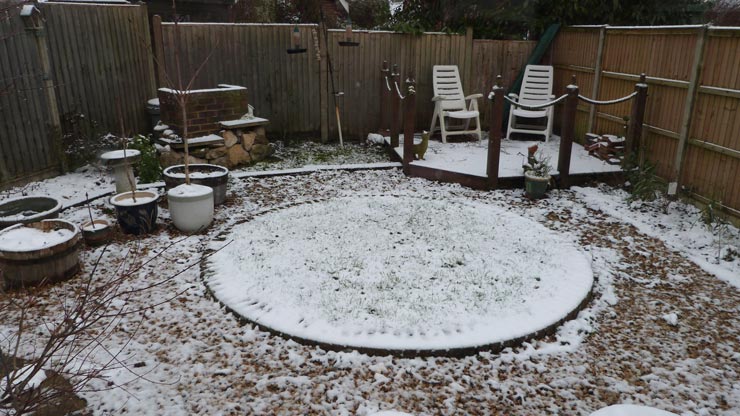 SNOW! And that's about as much as we had this year!
