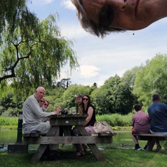 As above with Liz doing a selfie!